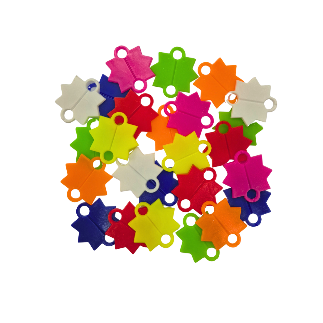 kleurige schakels, plastic parel, tangram-stijl, speelgoed, cirkel-sleufkliks