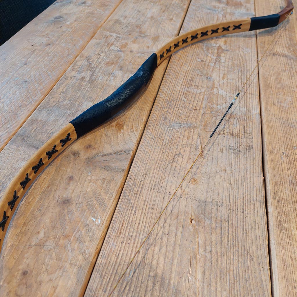 boog, pijltouw, court, natuurleder, herstel