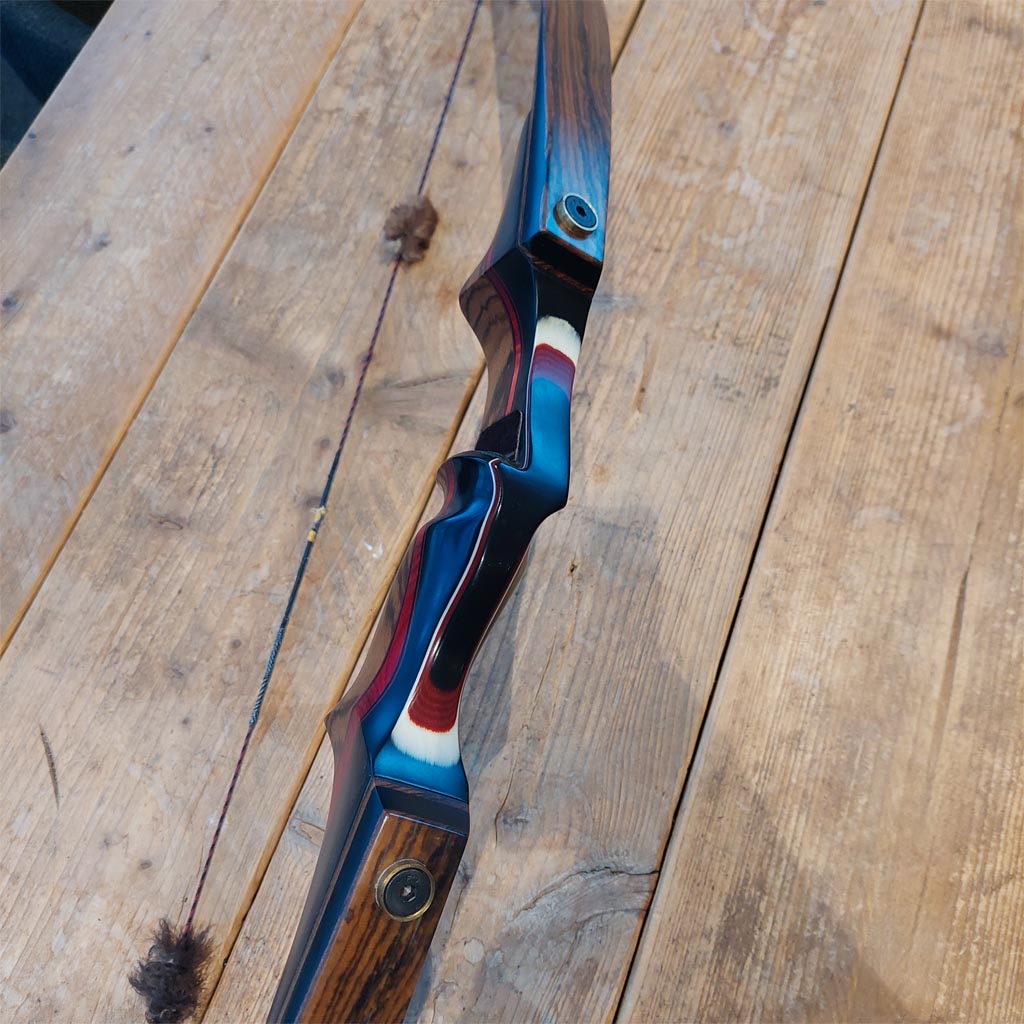 boog, kleurverloop, houtlook, pijlpunt, demonstratie