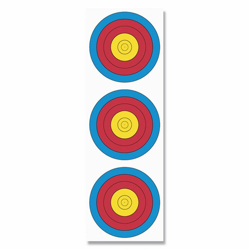 FITA Target Face 3x20cm Vertical