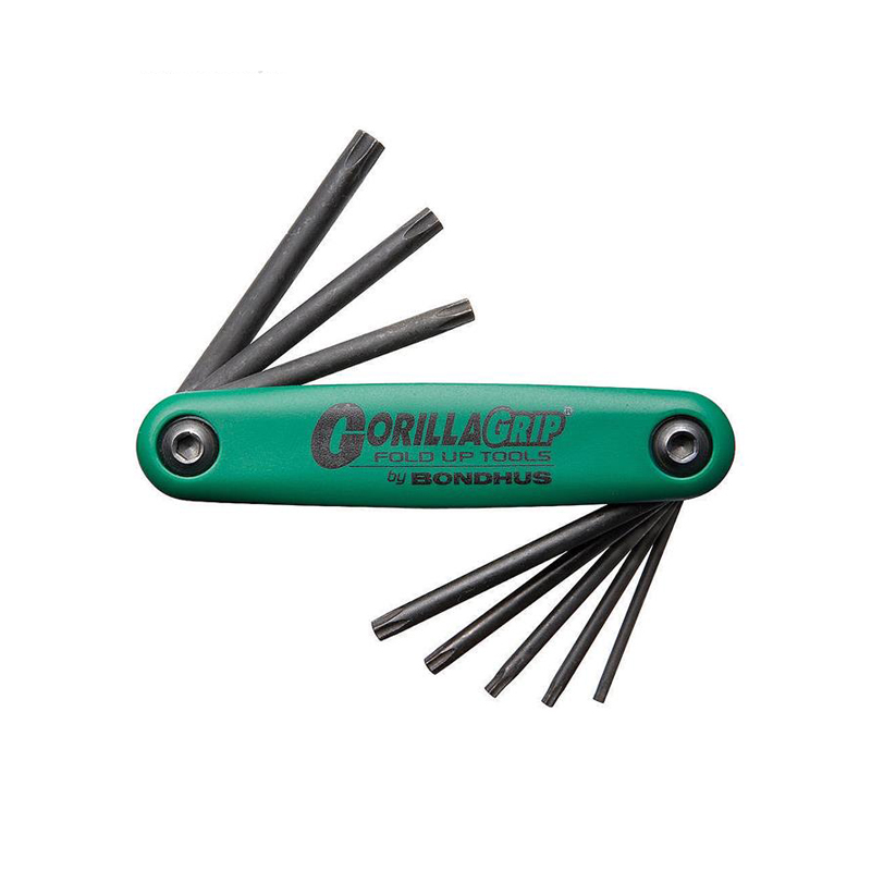 Bondhus “GorillaGrip” Allen Wrench Folding Set (Torx) - Large