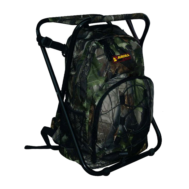 Aurora Outdoor Backpack With Stool Camo