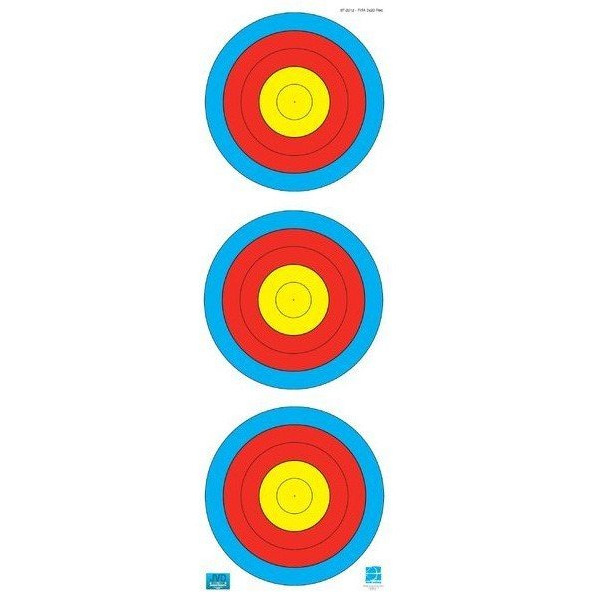 FITA Target Face 3x20cm Vertical Recurve